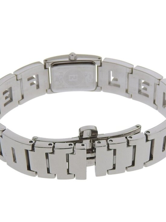 FENDI logo Watches 3150L SilverDial Stainless Steel Quartz Analog display ...